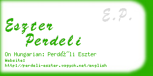 eszter perdeli business card